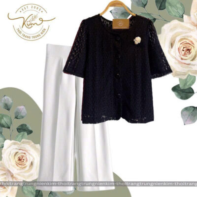 Áo Kiểu Trung Niên Cotton Lạnh Hàn Quốc Cao Cấp Tinh Tế