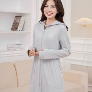 Áo chống nắng nữ dáng dài chống tia UV