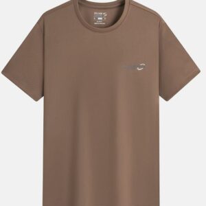 Áo T-shirt ngắn tay nam cổ tròn in nhỏ ngực áo