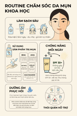 chăm sóc da dầu mụn